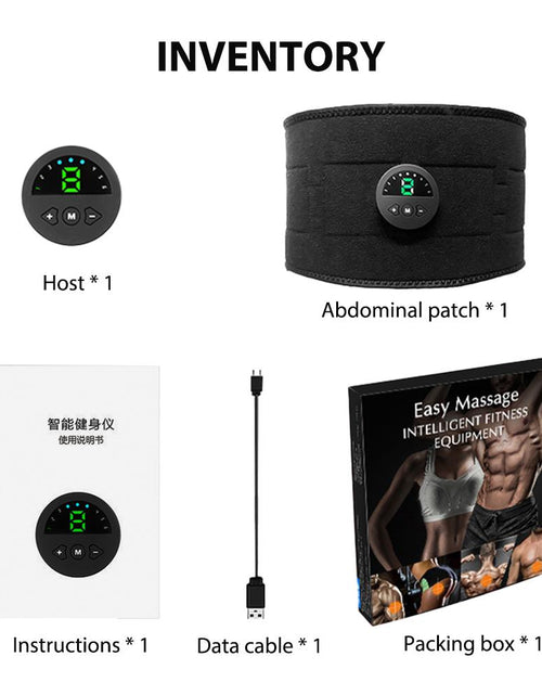 Load image into Gallery viewer, Smart EMS Fitness Vibration Belt Abdominal Trainer Muscle Slimming
