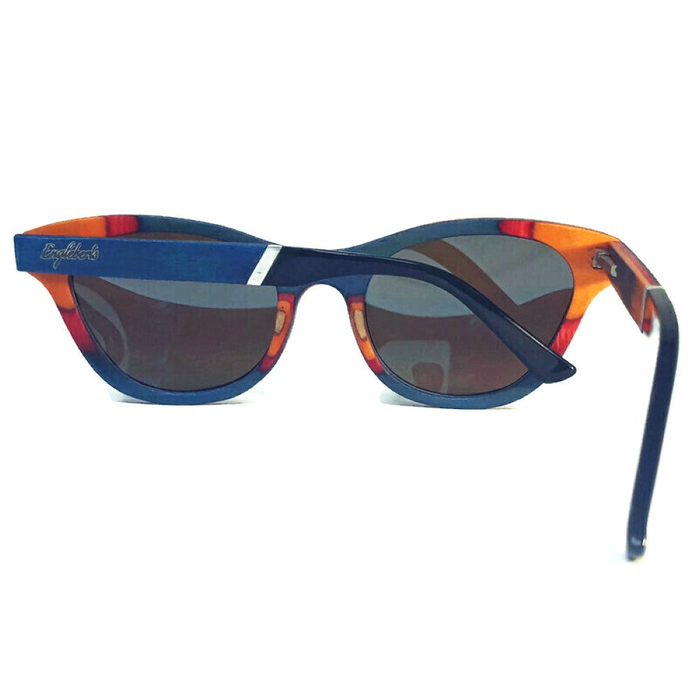 Beach Bound Skateboard Wood and Acetate Sunglasses, Polarized